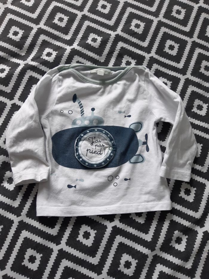 Tee-shirt manches longues 12 mois