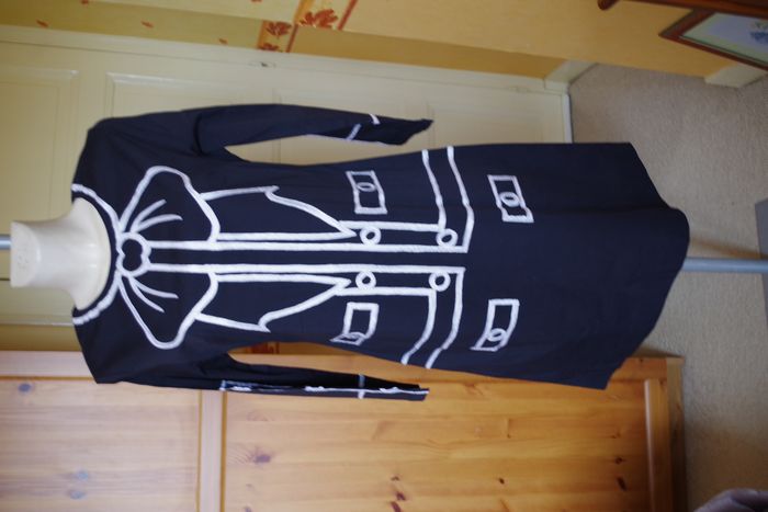 Almatrichi - Robe - motif brodé – beige T. 42