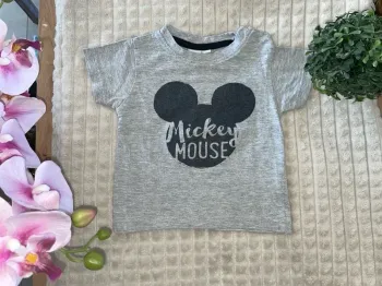T-shirts à manches courtes Mickey Mouse, taille 12/18mois.
