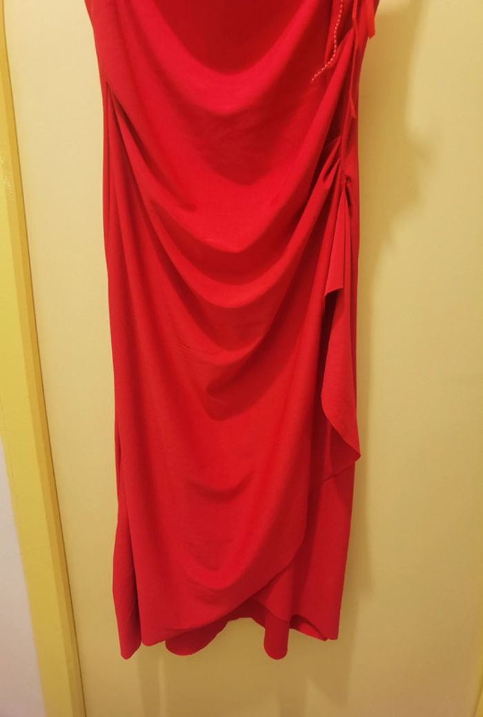 Robe rouge et sa broche - photo numéro 3