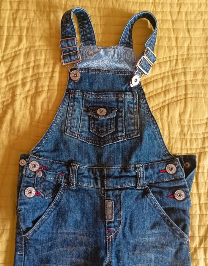 Salopette jean taille réglable 4 ans - photo numéro 2
