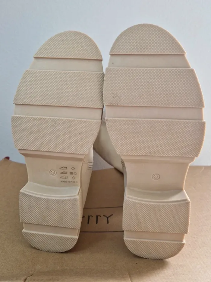 Bottes hautes | taille 39 | merry scott beige - photo numéro 3