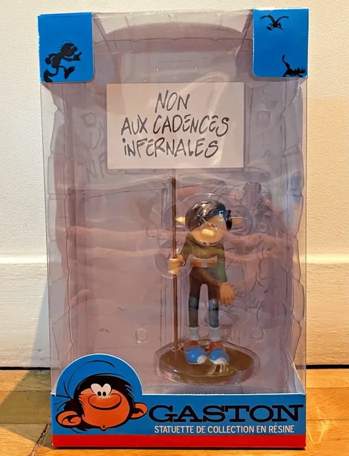 Gaston Lagaffe - Pancarte "Non aux cadences infernales" - Collectoys Plastoy