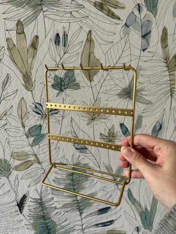 Porte bijoux métal doré 
