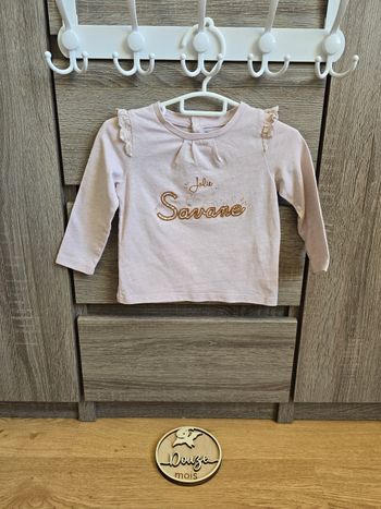 Vêtement Bébé Fille - T-shirt ML - Sergent Major - 12 mois 74 cm