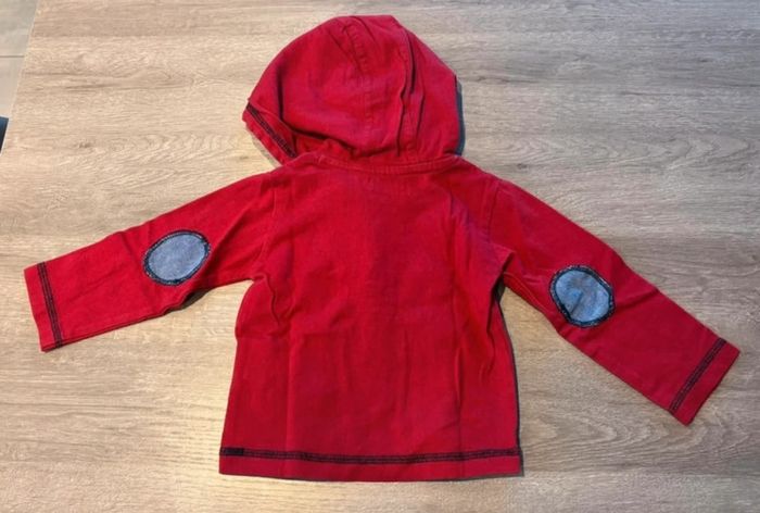 T-shirt manches longues a capuche 6 mois tissaia - photo numéro 2