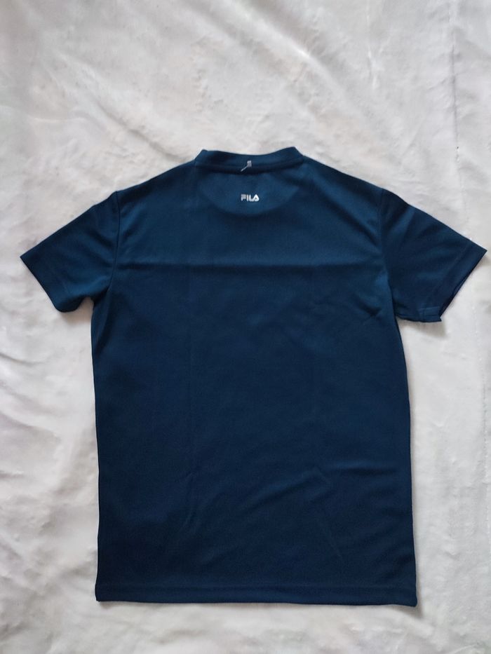 Tee shirt bleu marine Fila taille 7/8 ans - photo numéro 3