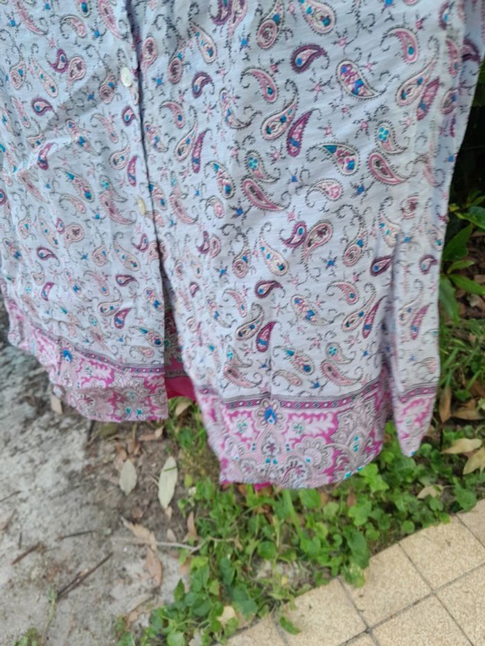 Punt roma chemisier gris rose taille 44 - photo numéro 3