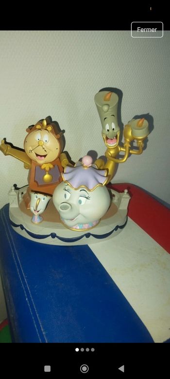 Grande figurines belle et la bête rare