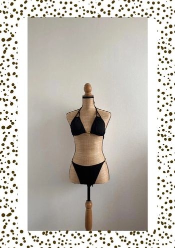 Bikini noir et doré Shein – Taille L – Neuf avec étiquette
