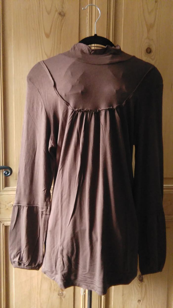Top manches longues marron Tissaia