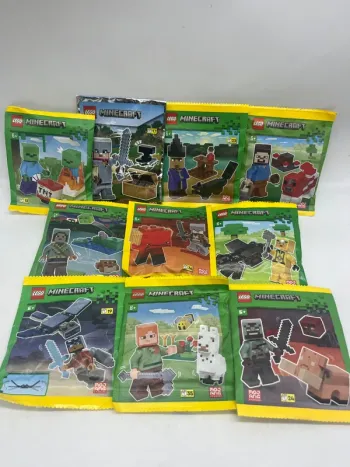 Lot de 10 Lego polybag Minecraft Avec leurs figurines avec leur animaux Neuf