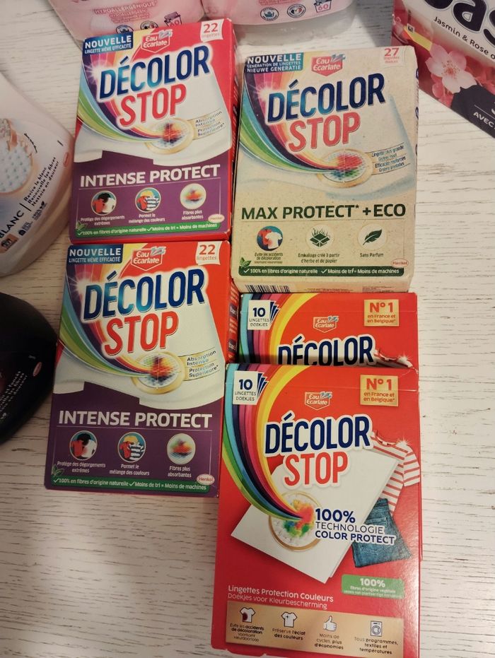 Lingettes anti decoloration