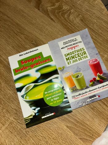 Lot de 2 livres de poche pour maigrir minceur detox