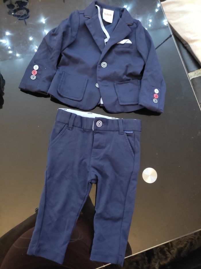 Costume bébé bleu marine boboli