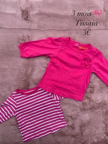 T-shirts 🎀 3 mois