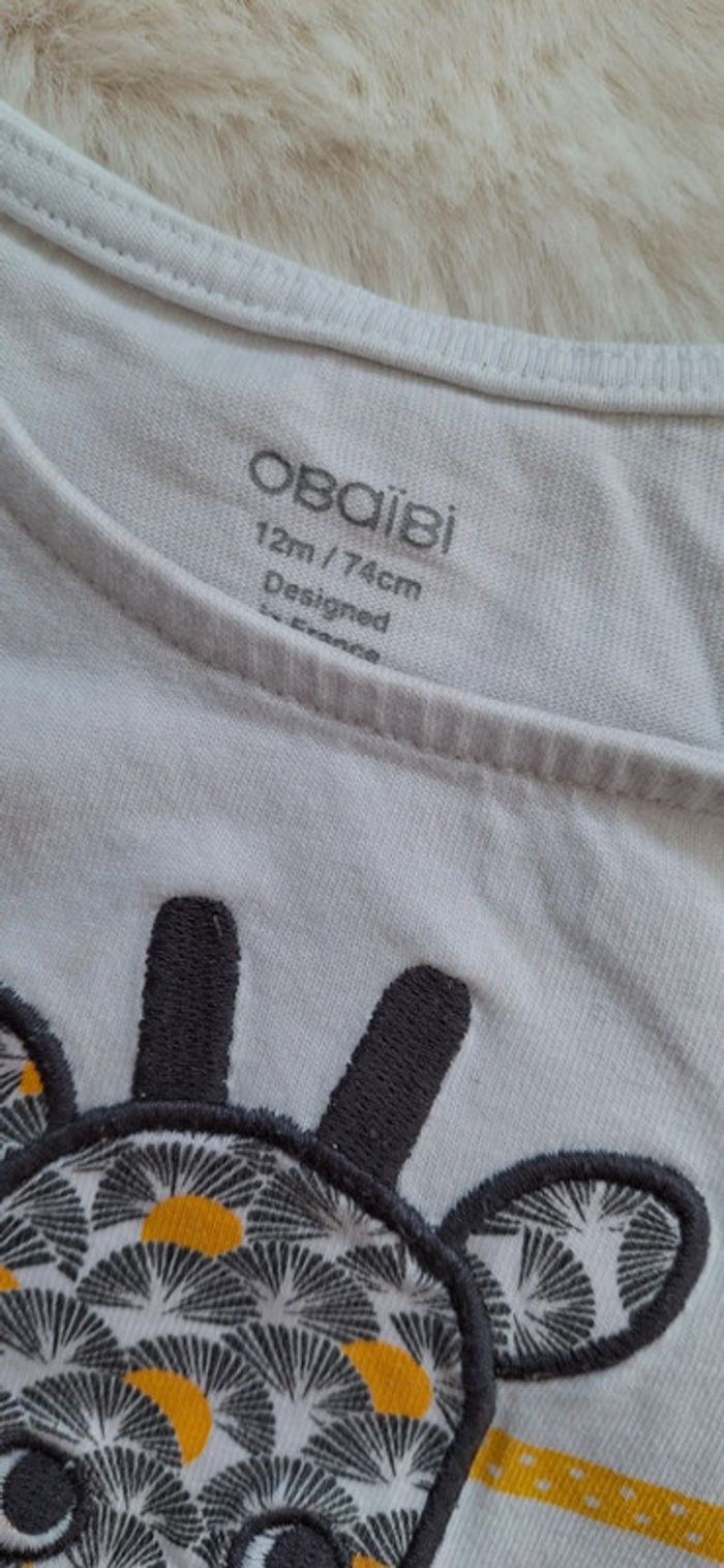 T-shirt Obaibi taille 9-12 mois - photo numéro 3