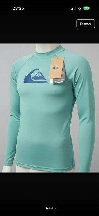 T-shirt uv garçon - neuf - Quiksilver - taille 14 ans 