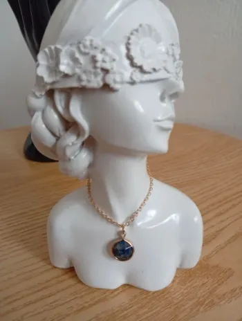 Solde 💝 Lapis azuli collier en pierres naturelles Lithothérapie