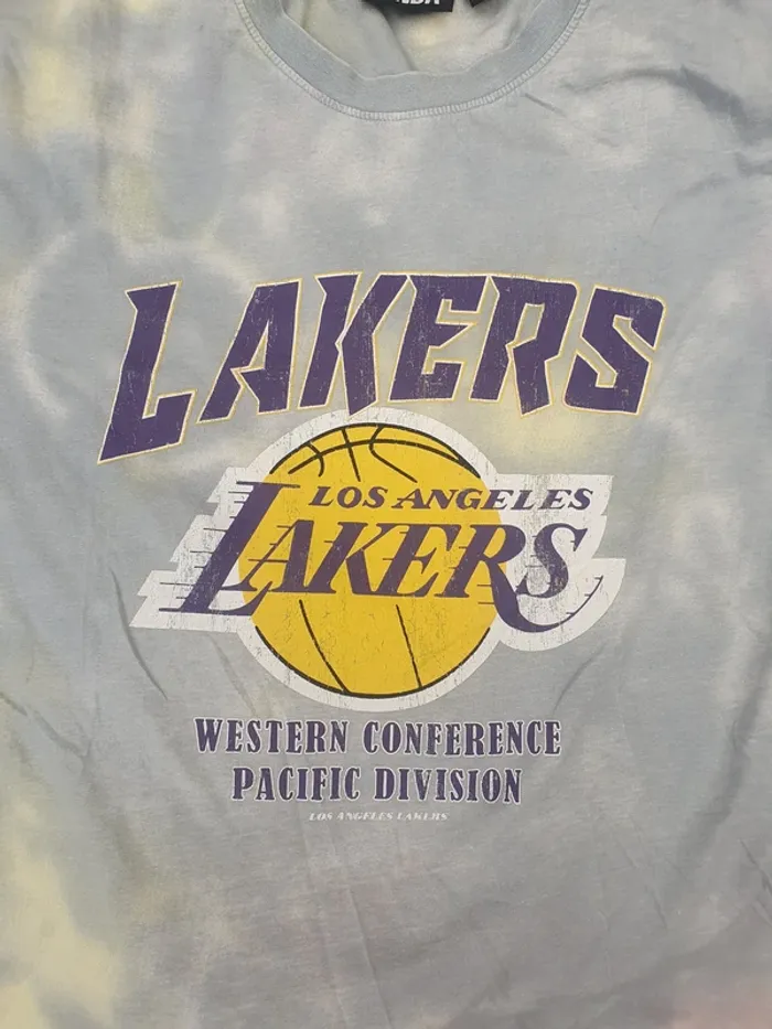 T-shirt NBA Los Angeles Lakers James #6 tie-dye · taille L - photo numéro 5