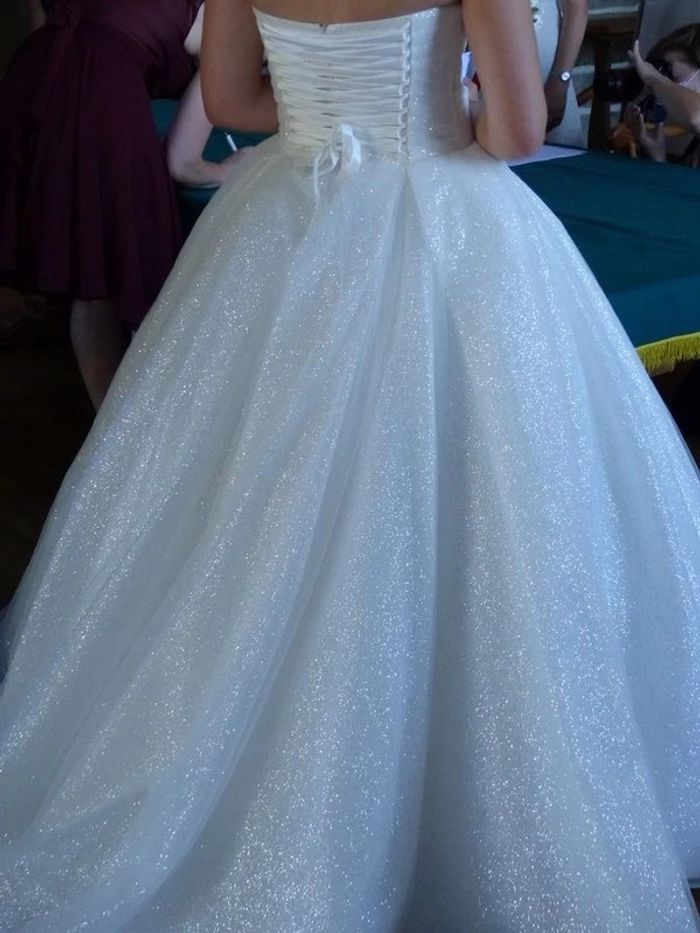 Robe de mariée brillante M/L