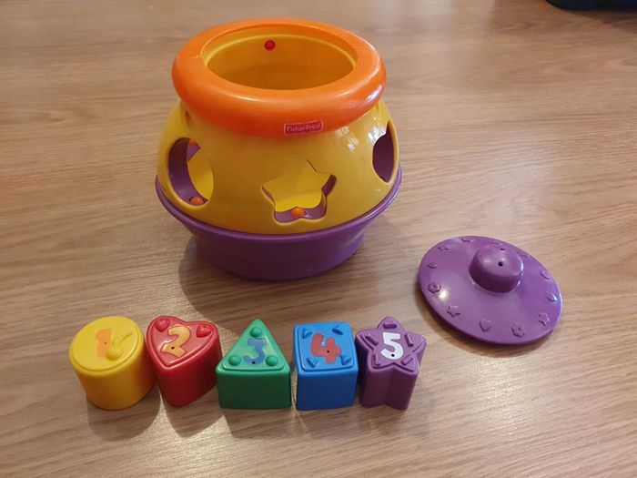 boîte à cookies chiffres et formes fisher price - photo numéro 5