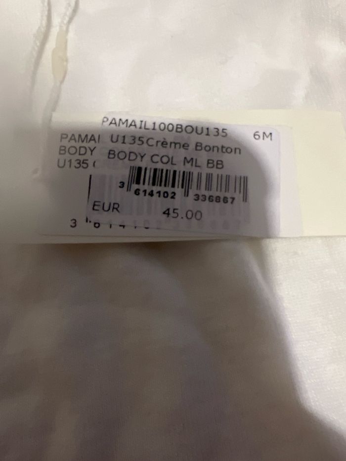 Body de la marque bonton neuf - photo numéro 3