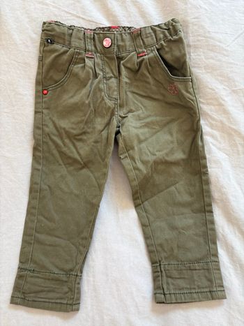 Pantalon vert Kaki Fille - 18mois 