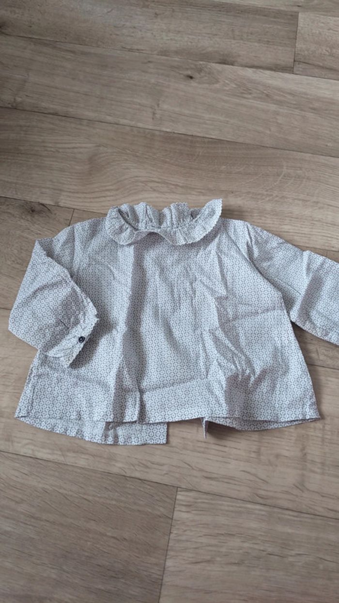 Blouse manches longues Natalys 12 mois - photo numéro 2