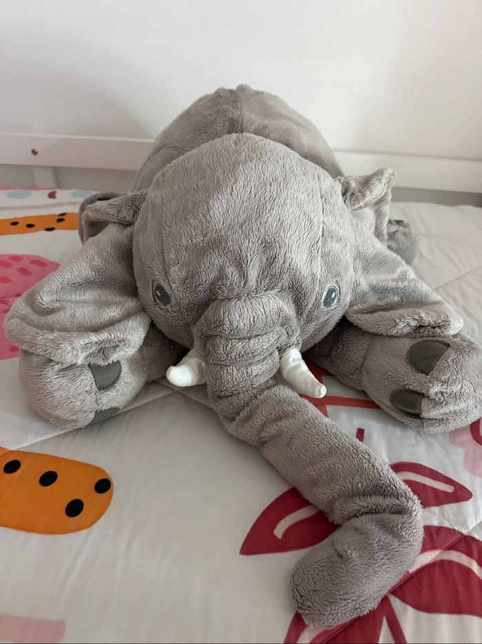 Oreiller en Peluche - Mode - Éléphant - 50x60 cm - Gris - Matériau de Haute Qualité - photo numéro 4