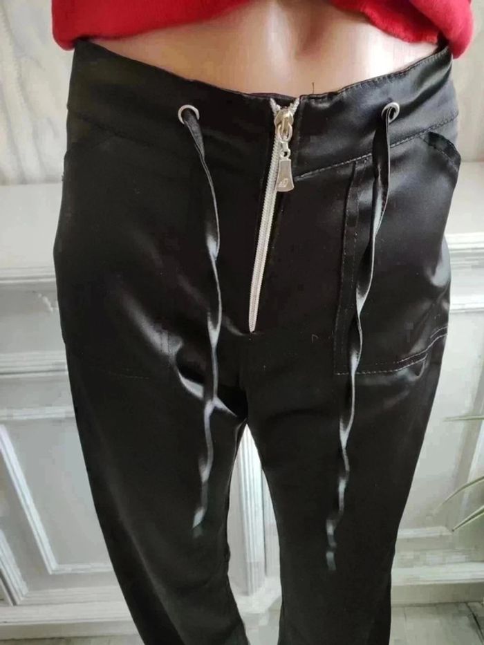 Pantalon large type satin T36 - photo numéro 2