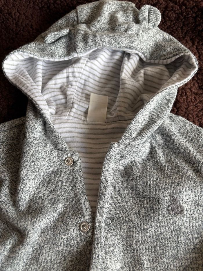 Veste gris réversible - Taille 18 mois - photo numéro 2