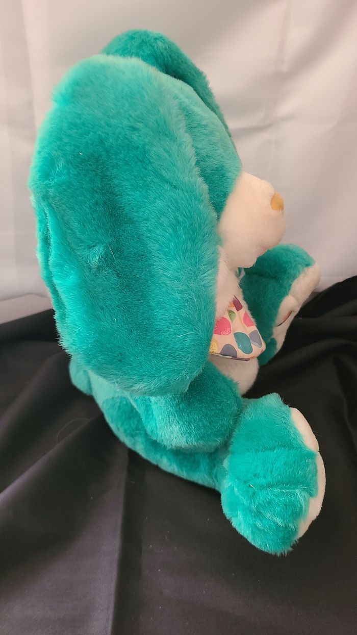 Peluche lapin CHOSUN vintage JELLY BEANS vert - photo numéro 2