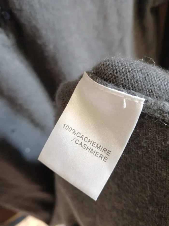 Robe en cachemire grise taille S - photo numéro 5