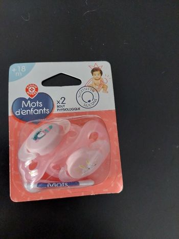 Lot de 2 tétines +18 mois