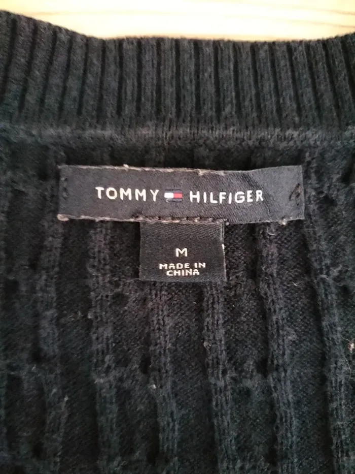 Pull Femmes Torsadés 100% Coton - Tommy Hilfiger - Taille M - photo numéro 6