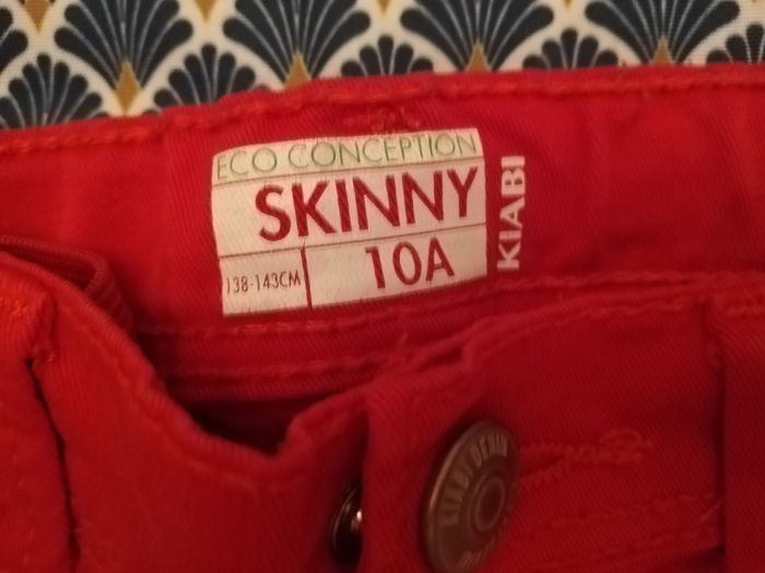 Pantalon rouge skinny - photo numéro 2