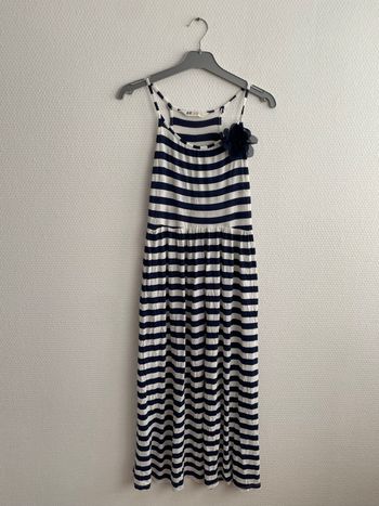 Robe longue à rayure marine taille 12 ans  h&m