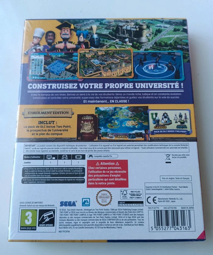 Jeu Nintendo switch two point campus enrolment edition neuf sous blister - photo numéro 2