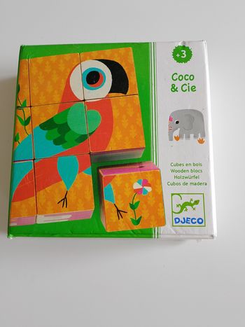 Cubes en bois coco & cie Djeco