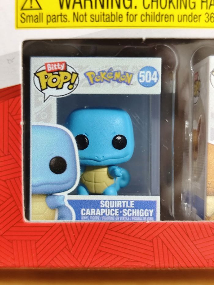 Boîte 4 Bitty Pop! - Carapuce, Évoli, Caninos, Psykokwak (Pokémon) - photo numéro 2