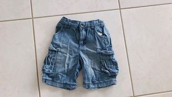 Short en jean garçon vert baudet 5 ans V10