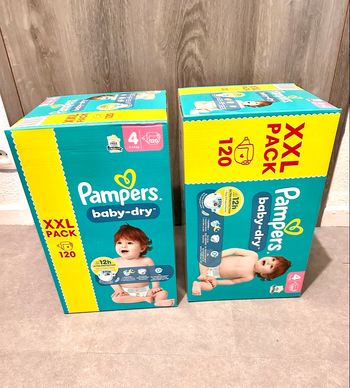 2 XXL packs Pampers baby dry 4