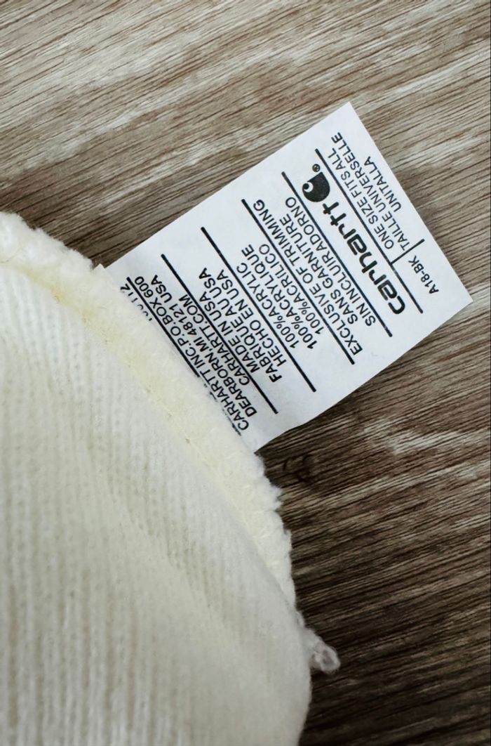 Bonnnet carhartt blanc neuf - photo numéro 2