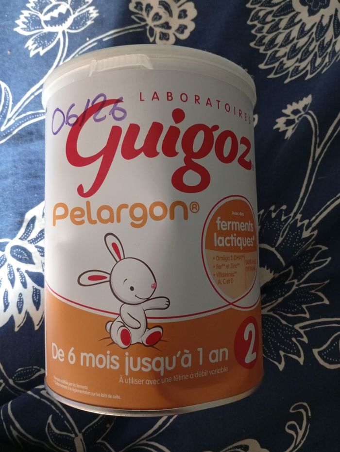 Lait guigoz pelargon