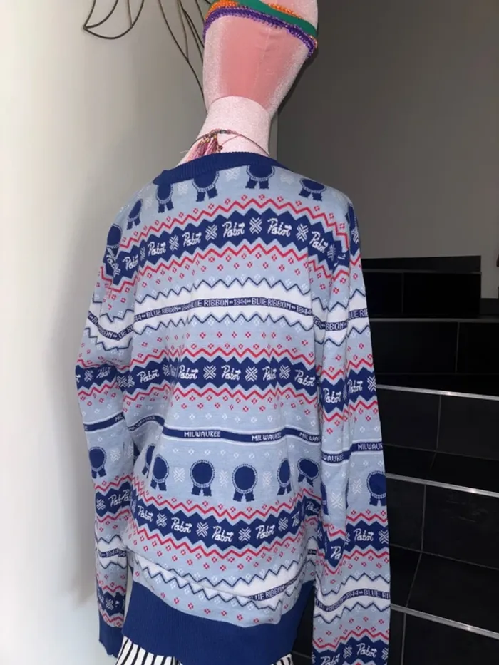 Pull tout doux vintage # fête de la biere L/ XXL - photo numéro 3