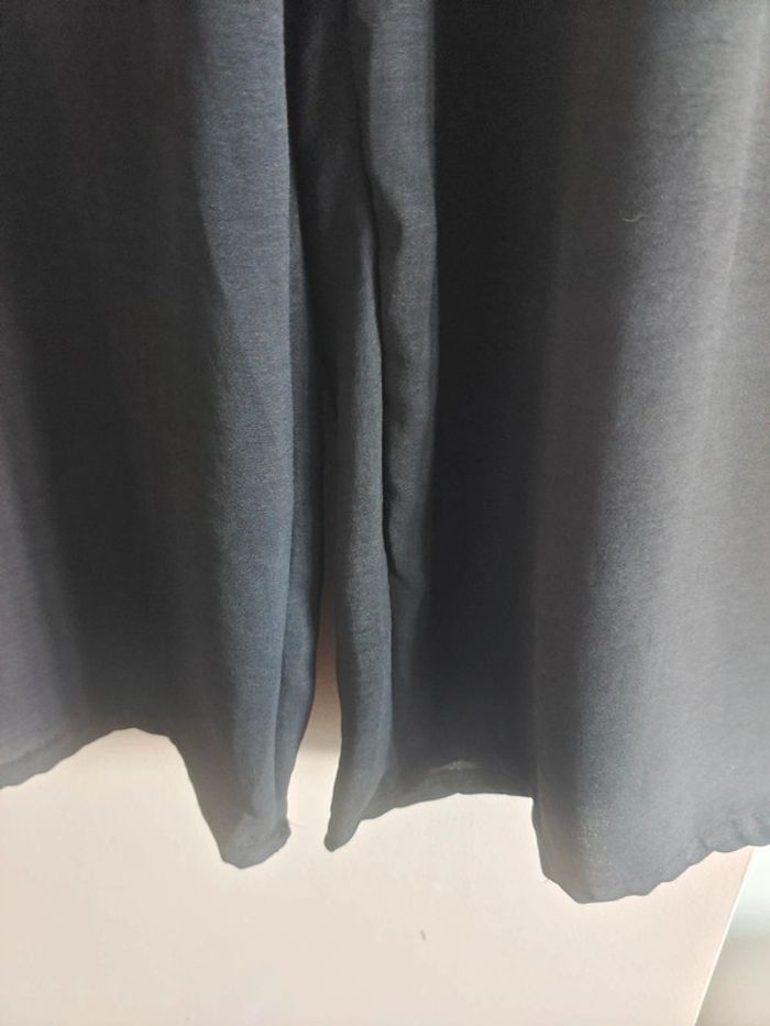 Pantalon fluide jambe large d'été noir - photo numéro 3
