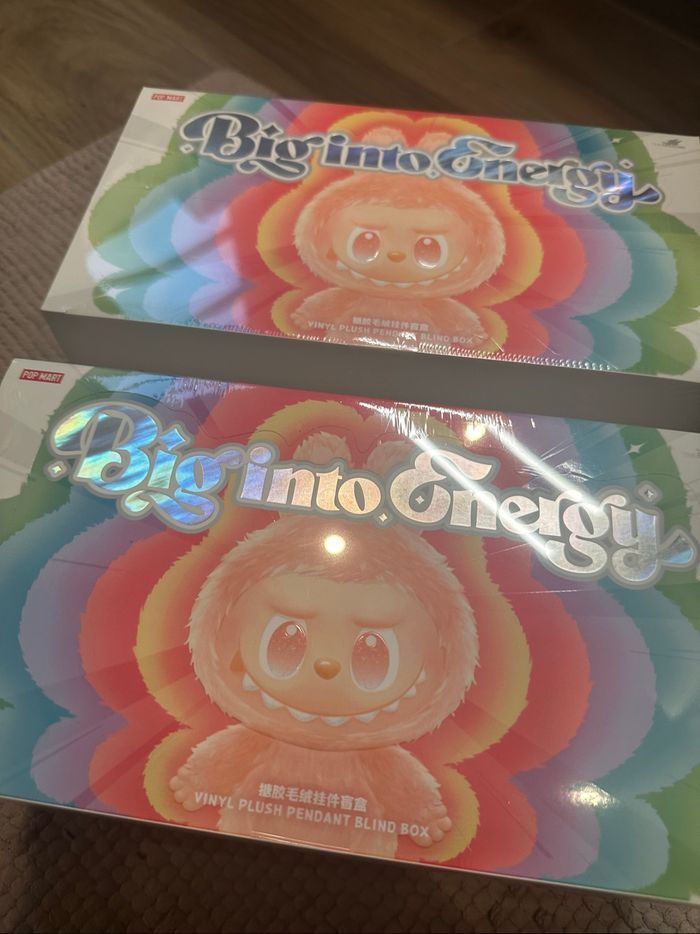 Lot de 2 Display whole set Labubu big into energy Pop mart x6 authentic scellée - photo numéro 2