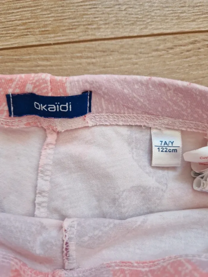 Short cycliste fille Okaidi rose mauve 122 cm - photo numéro 2