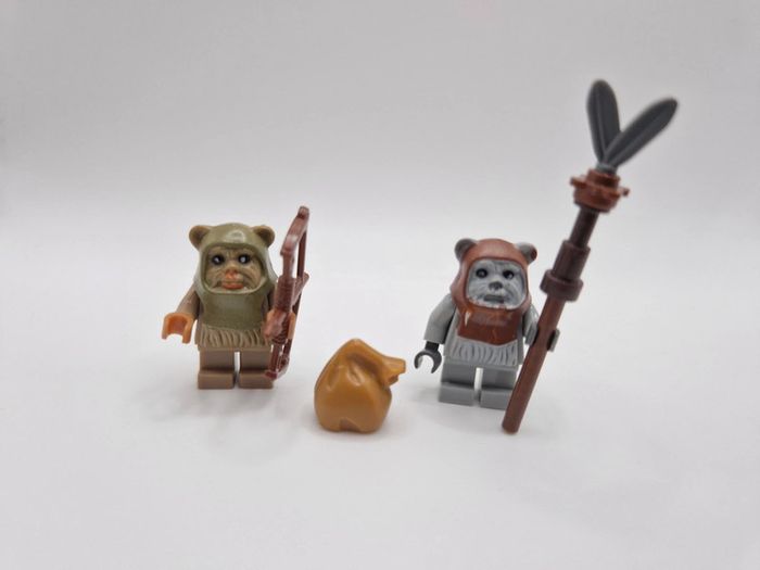 Figurines type lego 2 Ewoks star wars - photo numéro 4